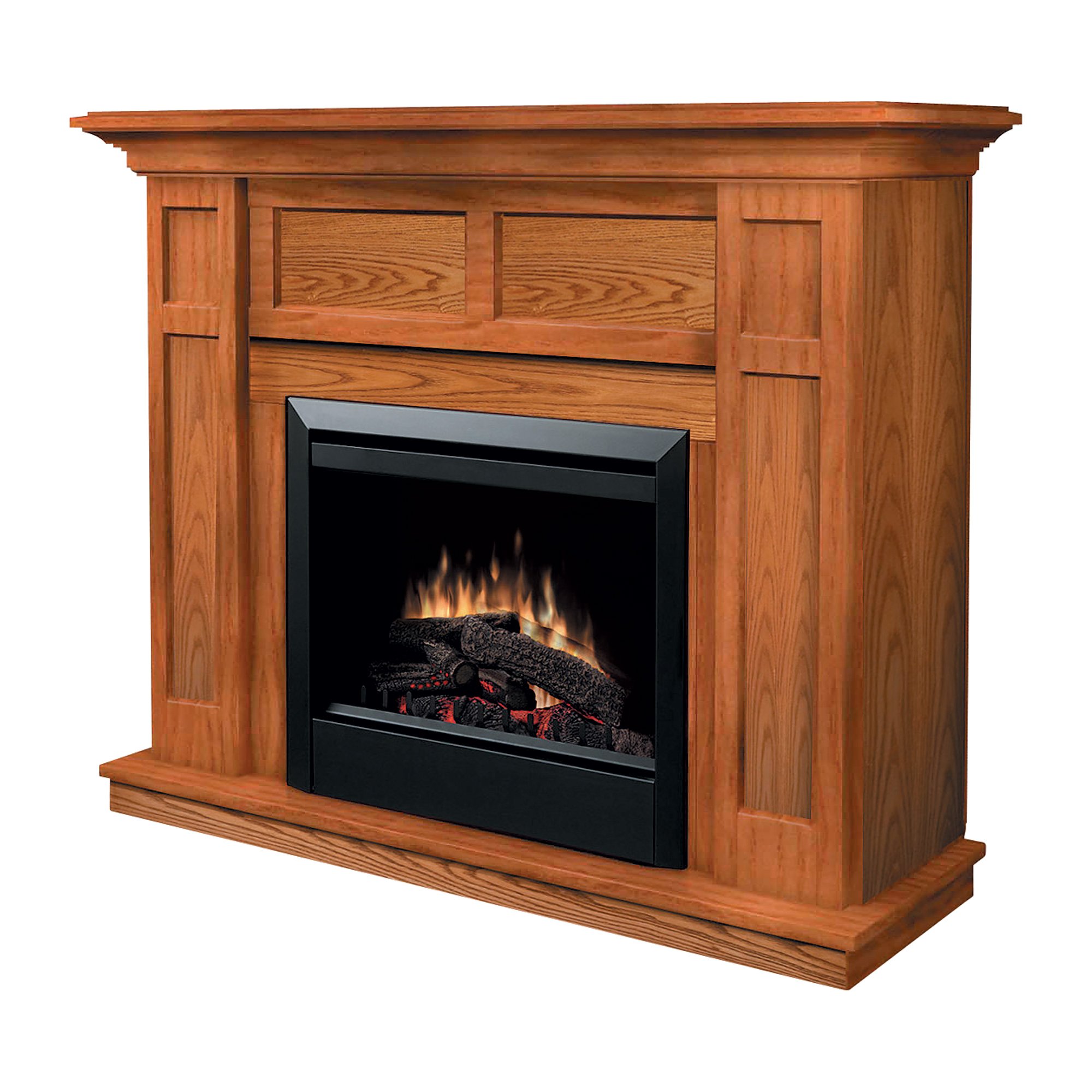 Dimplex Intermediate Electric Fireplace — Oak Finish, Model DFP47430